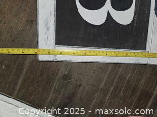 MaxSold Auction: ×4 Decorative Framed letters, B-A-T-H - Gananoque (Ontario, Canada) SELLER MANAGED Downsizing Online Auction -  Highway 2 West(STORAGE)                      