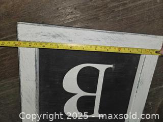 MaxSold Auction: ×4 Decorative Framed letters, B-A-T-H - Gananoque (Ontario, Canada) SELLER MANAGED Downsizing Online Auction -  Highway 2 West(STORAGE)                      