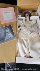 MaxSold Auction: Ashton-Drake 20 in Porcelain Bride Doll with Box - Gananoque (Ontario, Canada) SELLER MANAGED Downsizing Online Auction -  Highway 2 West(STORAGE)                      