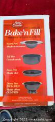 MaxSold Auction: Betty Crocker Bake 'n Fill 4-Piece Cake Baking Set - Gananoque (Ontario, Canada) SELLER MANAGED Downsizing Online Auction -  Highway 2 West(STORAGE)                      