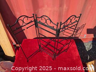 MaxSold Auction: Black Metal Folding Jewelry Stand, 19 in H, ~16 in W - Gananoque (Ontario, Canada) SELLER MANAGED Downsizing Online Auction -  Highway 2 West(STORAGE)                      