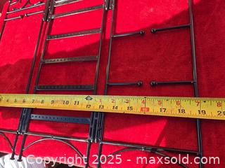 MaxSold Auction: Black Metal Folding Jewelry Stand, 19 in H, ~16 in W - Gananoque (Ontario, Canada) SELLER MANAGED Downsizing Online Auction -  Highway 2 West(STORAGE)                      