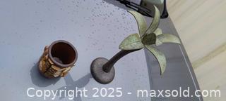 MaxSold Auction: Candle Holder with Felt Bottom, Made in India; container library theme - Gananoque (Ontario, Canada) SELLER MANAGED Downsizing Online Auction -  Highway 2 West(STORAGE)                      