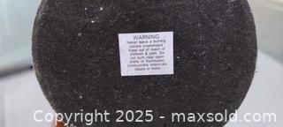 MaxSold Auction: Candle Holder with Felt Bottom, Made in India; container library theme - Gananoque (Ontario, Canada) SELLER MANAGED Downsizing Online Auction -  Highway 2 West(STORAGE)                      