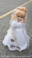 MaxSold Auction: Cathay Collection Limited Edition Porcelain Bride Doll w/ Veil - Gananoque (Ontario, Canada) SELLER MANAGED Downsizing Online Auction -  Highway 2 West(STORAGE)                      