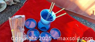 MaxSold Auction: Ceramic Fondue Set - Gananoque (Ontario, Canada) SELLER MANAGED Downsizing Online Auction -  Highway 2 West(STORAGE)                      