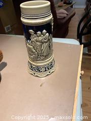 MaxSold Auction: Ceramic Relief Beer Stein (Open-Top, Likely Germany) - Gananoque (Ontario, Canada) SELLER MANAGED Downsizing Online Auction -  Highway 2 West(STORAGE)                      