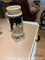 MaxSold Auction: Ceramic Relief Beer Stein (Open-Top, Likely Germany) - Gananoque (Ontario, Canada) SELLER MANAGED Downsizing Online Auction -  Highway 2 West(STORAGE)                      