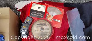 MaxSold Auction: Circular Saw Blades and Lithium Ion Batteries - Gananoque (Ontario, Canada) SELLER MANAGED Downsizing Online Auction -  Highway 2 West(STORAGE)                      