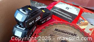MaxSold Auction: Circular Saw Blades and Lithium Ion Batteries - Gananoque (Ontario, Canada) SELLER MANAGED Downsizing Online Auction -  Highway 2 West(STORAGE)                      