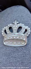 MaxSold Auction: Crown-Shaped Plated Steel Belt Buckle, Silver Finish, 3in - Gananoque (Ontario, Canada) SELLER MANAGED Downsizing Online Auction -  Highway 2 West(STORAGE)                      