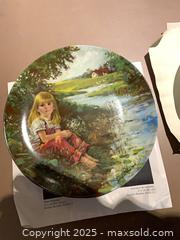 MaxSold Auction: Decorative Collector Plate with Girl and Lamb Artwork - Gananoque (Ontario, Canada) SELLER MANAGED Downsizing Online Auction -  Highway 2 West(STORAGE)                      