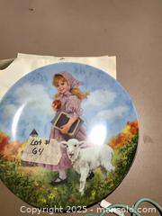 MaxSold Auction: Decorative Collector Plate with Girl and Lamb Artwork - Gananoque (Ontario, Canada) SELLER MANAGED Downsizing Online Auction -  Highway 2 West(STORAGE)                      