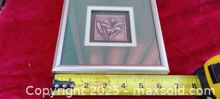 MaxSold Auction: Framed Pewter Lily Sculptures in Silver-Colored Metal Frame - Gananoque (Ontario, Canada) SELLER MANAGED Downsizing Online Auction -  Highway 2 West(STORAGE)                      