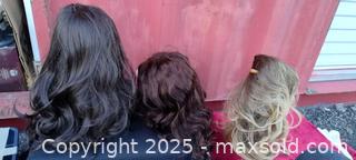 MaxSold Auction: Full-Length Open-Weft Lace-Top Wig — 2 Brown &#38; 1 Blonde, Mid-Back - Gananoque (Ontario, Canada) SELLER MANAGED Downsizing Online Auction -  Highway 2 West(STORAGE)                      