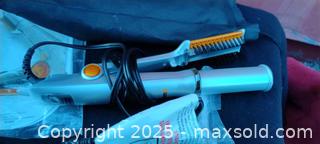 MaxSold Auction: InStyler Rotating Hot Brush / Styling Iron, Silver with Orange Accents - Gananoque (Ontario, Canada) SELLER MANAGED Downsizing Online Auction -  Highway 2 West(STORAGE)                      
