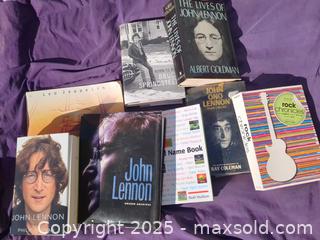MaxSold Auction: Lot of 8 Music Books: Beatles/John Lennon Biographies & Reference - Gananoque (Ontario, Canada) SELLER MANAGED Downsizing Online Auction -  Highway 2 West(STORAGE)                      