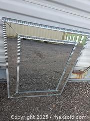 MaxSold Auction: Mirror with Mirrored Edges, Approx. 27 in Height - Gananoque (Ontario, Canada) SELLER MANAGED Downsizing Online Auction -  Highway 2 West(STORAGE)                      