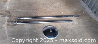 MaxSold Auction: Polished Chrome Stripper Pole, 8ft tall - Gananoque (Ontario, Canada) SELLER MANAGED Downsizing Online Auction -  Highway 2 West(STORAGE)                      
