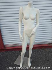 MaxSold Auction: Retail Mannequin Lower Legs/Feet on Metal Base, Off-White - Gananoque (Ontario, Canada) SELLER MANAGED Downsizing Online Auction -  Highway 2 West(STORAGE)                      