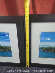 MaxSold Auction: Set of 2 Framed Coastal Landscape Photo Prints, Wood Frames - Gananoque (Ontario, Canada) SELLER MANAGED Downsizing Online Auction -  Highway 2 West(STORAGE)                      