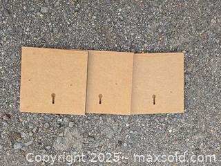 MaxSold Auction: Set of 3 MDF Square Bases with Center Slot, 6x6 in, Natural - Gananoque (Ontario, Canada) SELLER MANAGED Downsizing Online Auction -  Highway 2 West(STORAGE)                      