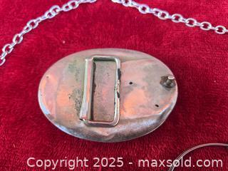 MaxSold Auction: Silver-Tone Belt Buckle, Bracelet & 2 Necklaces - Gananoque (Ontario, Canada) SELLER MANAGED Downsizing Online Auction -  Highway 2 West(STORAGE)                      
