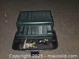 MaxSold Auction: Tackle box and 2 reels - Gananoque (Ontario, Canada) SELLER MANAGED Downsizing Online Auction -  Highway 2 West(STORAGE)                      