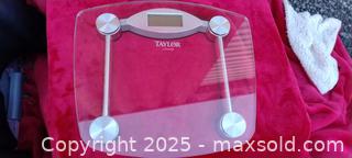 MaxSold Auction: Taylor Lithium 7506EXP Digital Bathroom Scale - Gananoque (Ontario, Canada) SELLER MANAGED Downsizing Online Auction -  Highway 2 West(STORAGE)                      