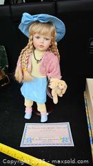 MaxSold Auction: The Vanessa Doll Collection Porcelain Doll, 18 in (2003 Series) - Gananoque (Ontario, Canada) SELLER MANAGED Downsizing Online Auction -  Highway 2 West(STORAGE)                      