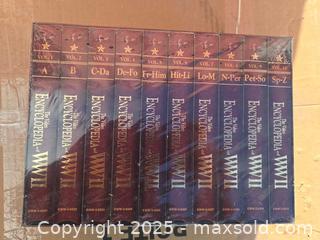 MaxSold Auction: The Video Encyclopedia of WWII: A–Z VHS Box Set (10-Part) - Gananoque (Ontario, Canada) SELLER MANAGED Downsizing Online Auction -  Highway 2 West(STORAGE)                      