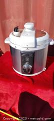 MaxSold Auction: White and Stainless Steel Pressure Cooker - Gananoque (Ontario, Canada) SELLER MANAGED Downsizing Online Auction -  Highway 2 West(STORAGE)                      