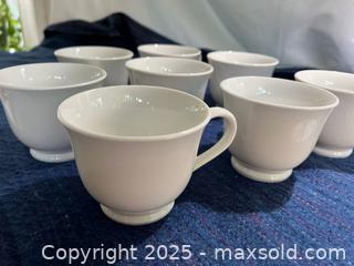 MaxSold Auction: 8 white teacups  - London (Ontario, Canada) SELLER MANAGED Downsizing Online Auction -  Charlotte Street