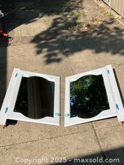 MaxSold Auction: Pair of Retro Framed Glass Mirrors - London (Ontario, Canada) SELLER MANAGED Downsizing Online Auction -  Charlotte Street