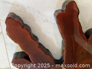 MaxSold Auction: Vintage 1970s live-edge cypress clock face  - London (Ontario, Canada) SELLER MANAGED Downsizing Online Auction -  Charlotte Street