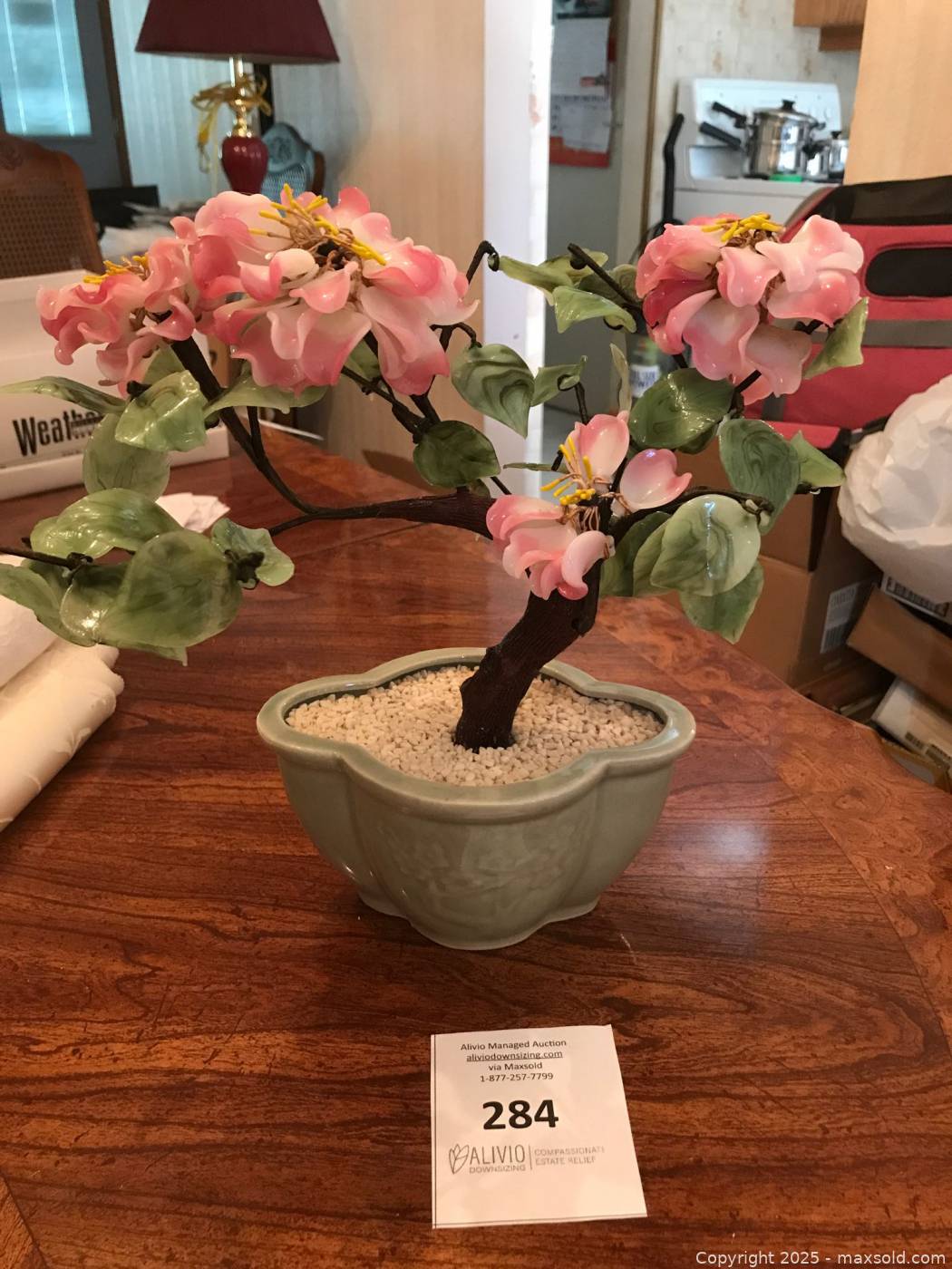 Vintage Glass Bonsai Tree Sculpture | Maxsold