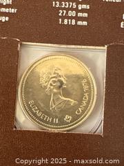 MaxSold Auction: 1976 Gold Olympic Coin  - Toronto (Ontario, Canada) SELLER MANAGED Downsizing Online Auction -  Wicksteed Avenue (STORAGE)                