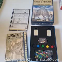 MaxSold Auction: Tower of Babel Board Game by Rio Grande Games (2005 Edition)&#34;  - Kingston (Ontario, Canada) SELLER MANAGED Estate Sale Online Auction - Sunnyside Road (STORAGE)