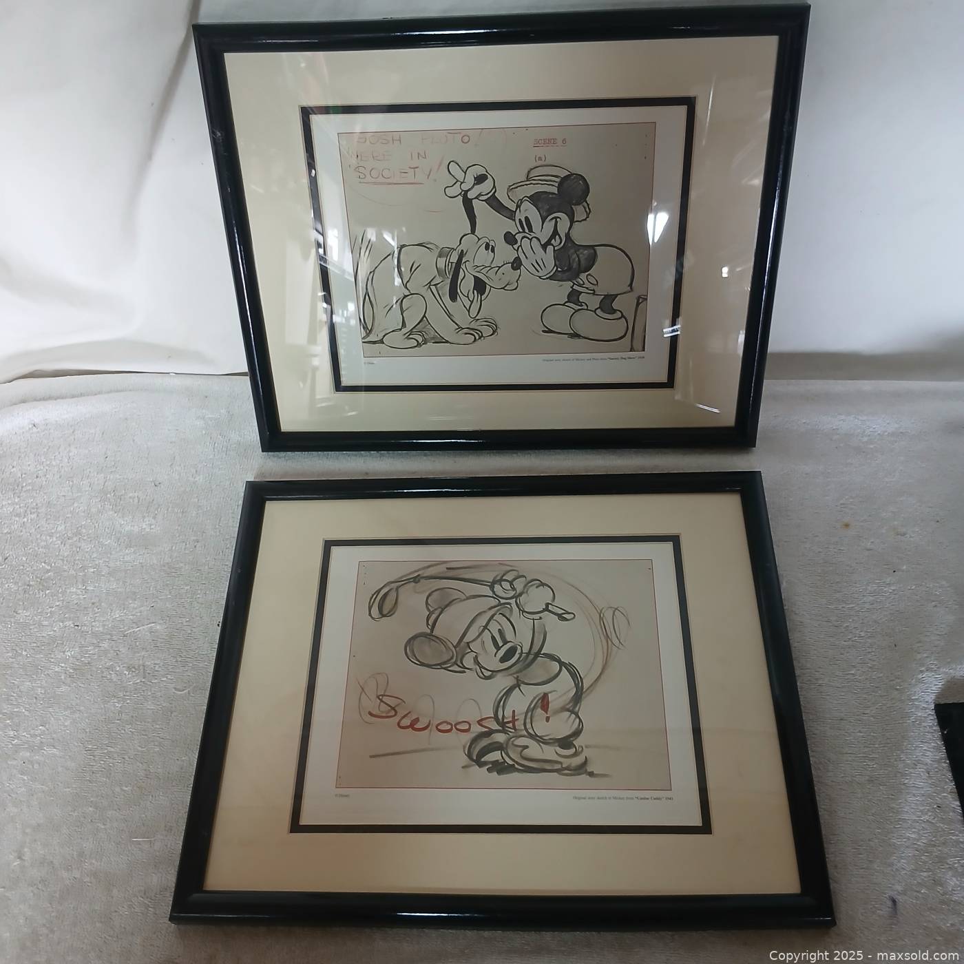 2-Walt Disney Story Board Prints | Sun City (Arizona, USA) SELLER ...