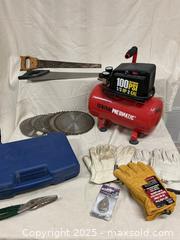MaxSold Auction: Air Compressor, Saws, Gloves, And More - Port Ludlow (Washington, USA) PARTNER MANAGED Estate Sale Online Auction - Fair Wind Court