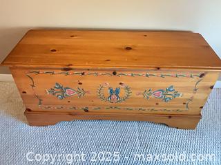 MaxSold Auction: Lane Cedar Chest, hand painted front - Port Ludlow (Washington, USA) PARTNER MANAGED Estate Sale Online Auction - Fair Wind Court