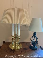 MaxSold Auction: Oak Shelf And Two Lamps - Port Ludlow (Washington, USA) PARTNER MANAGED Estate Sale Online Auction - Fair Wind Court
