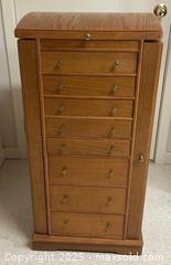 MaxSold Auction: Tall wood Jewelry Cabinet - Port Ludlow (Washington, USA) PARTNER MANAGED Estate Sale Online Auction - Fair Wind Court