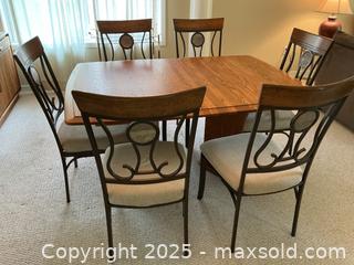 MaxSold Auction: Wooden Dining Room Table, Six Chairs - Port Ludlow (Washington, USA) PARTNER MANAGED Estate Sale Online Auction - Fair Wind Court