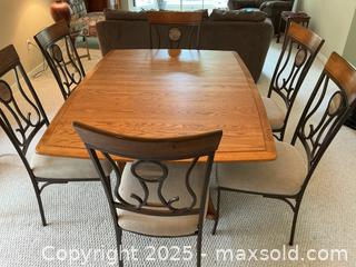 MaxSold Auction: Wooden Dining Room Table, Six Chairs - Port Ludlow (Washington, USA) PARTNER MANAGED Estate Sale Online Auction - Fair Wind Court