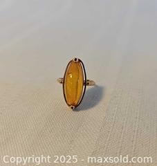 MaxSold Auction: Baltic Amber and Rose Gold Ring - Russell (Ontario, Canada) SELLER MANAGED Downsizing Online Auction - George Street