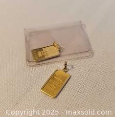 MaxSold Auction: Two Fine Gold Pendants - Russell (Ontario, Canada) SELLER MANAGED Downsizing Online Auction - George Street