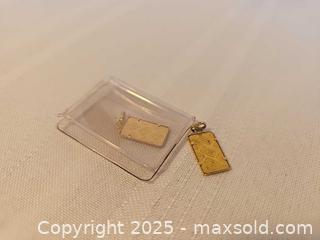 MaxSold Auction: Two Fine Gold Pendants - Russell (Ontario, Canada) SELLER MANAGED Downsizing Online Auction - George Street