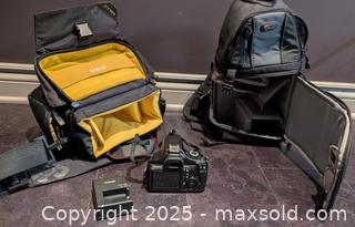 MaxSold Auction: Canon DS126291 Digital Camera Set with Backpack Case - Ottawa (Ontario, Canada) SELLER MANAGED Estate Sale Online Auction - Adam Baker Way