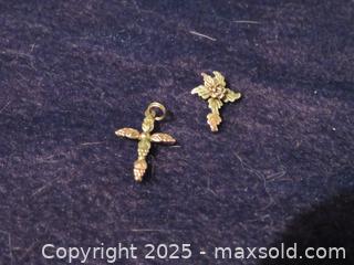 MaxSold Auction: ** 2 Tri-Color Gold Black Hills Gold Crosses** - Colorado Springs (Colorado, USA) SELLER MANAGED Estate Sale Online Auction - Mcnichols Court (CONDO)                  